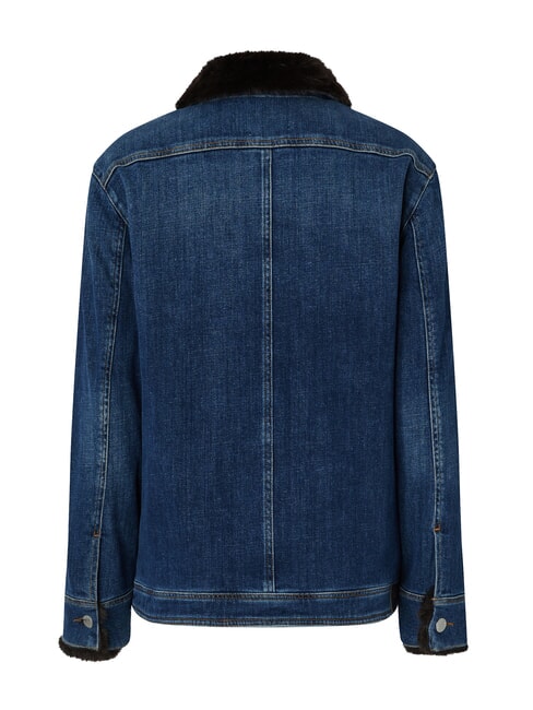 POP Veste en jean avec appliqués lavage vintage moyennement foncé - Vestes pour femmes