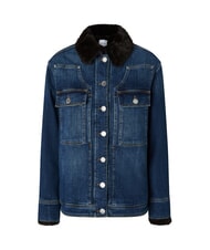 PINKO POP Veste en jean avec appliqués lavage vintage moyennement foncé - Vestes pour femmes - 5