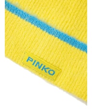 PINKO SERRADE Bonnet à revers jaune/bleu - Bonnets - 2