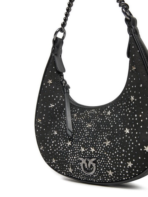 BRIOCHE Mini sac avec étoiles et strass limousine noire-gunmetal - Sacs pour Femme