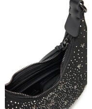 PINKO BRIOCHE Mini sac avec étoiles et strass limousine noire-gunmetal - Sacs pour Femme - 4