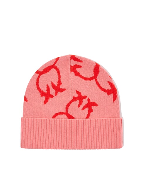 FRAPPATO Casquette jacquard monogramme rose/rouge - Bonnets