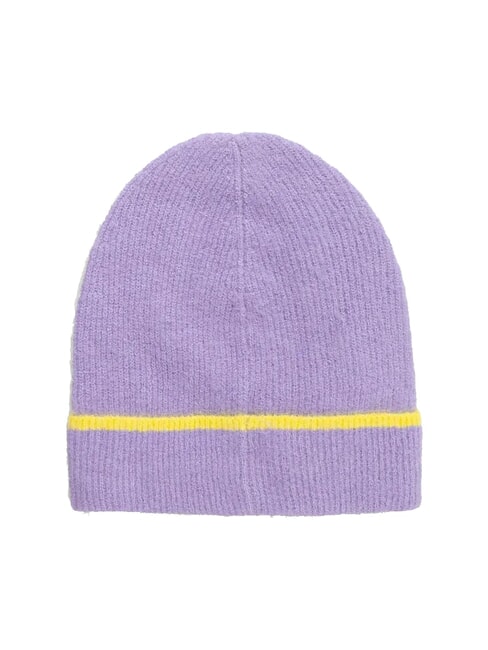 SERRADE Bonnet à revers multi-lilas/jaune - Bonnets