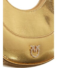 PINKO BRIOCHE Sac à bandoulière en cuir métallisé or-or - Sacs pour Femme - 3