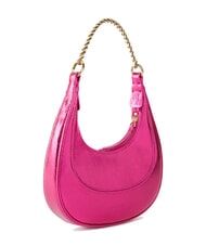 PINKO BRIOCHE Sac à bandoulière en cuir métallisé fuchsia-or métallique - Sacs pour Femme - 2