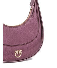 PINKO BRIOCHE Sac à bandoulière en cuir métallisé brun-or métallique - Sacs pour Femme - 3
