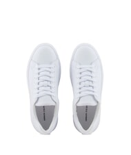 ARMANI EXCHANGE A|X Baskets en cuir blanc brillant - Chaussures Femme - 4