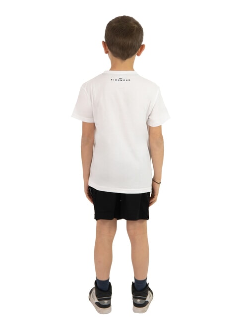 NORMI Ensemble t-shirt et bermuda blanc noir - Surv&ecirc;tements pour enfants