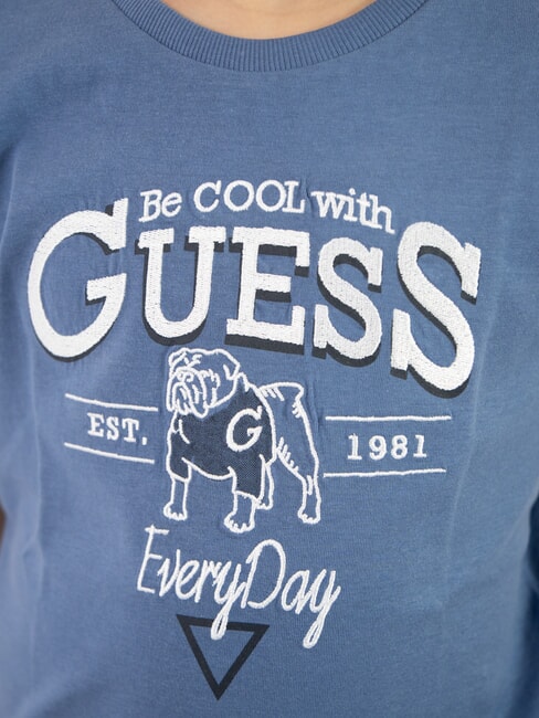 KIDS T-shirt imprimé papier indigo - Tee-shirt enfant