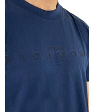 JOHN RICHMOND SOULOKU T-shirt avec logo en relief bleu m&eacute;di&eacute;val - T-shirt - 2