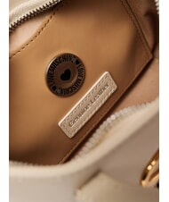 LOVE MOSCHINO TWINS  Mini sac à main, avec bandoulière Ivoire - Sacs pour Femme - 4