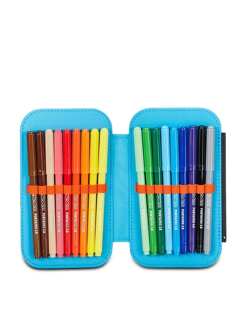 TRICYLED BOY Trousse complète avec kit scolaire rouge orange - Étuis et Accessoires