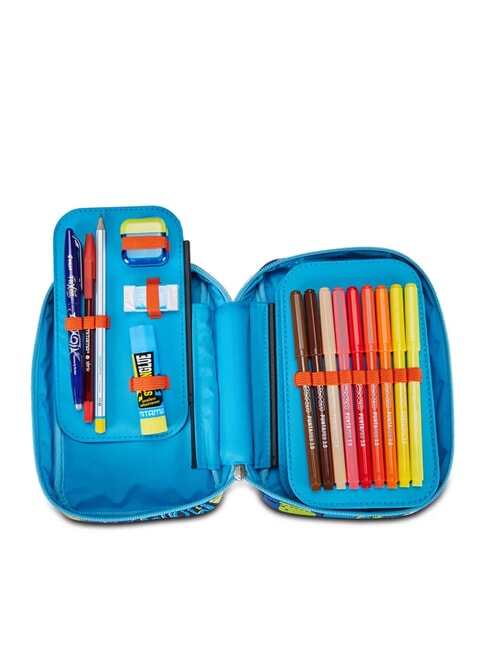 TRICYLED BOY Trousse complète avec kit scolaire rouge orange - Étuis et Accessoires