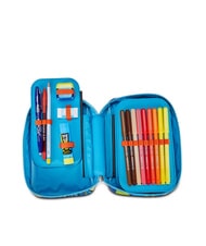 SJGANG TRICYLED BOY Trousse complète avec kit scolaire rouge orange - Étuis et Accessoires - 5