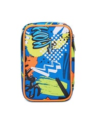 SJGANG TRICYLED BOY Trousse complète avec kit scolaire rouge orange - Étuis et Accessoires - 9