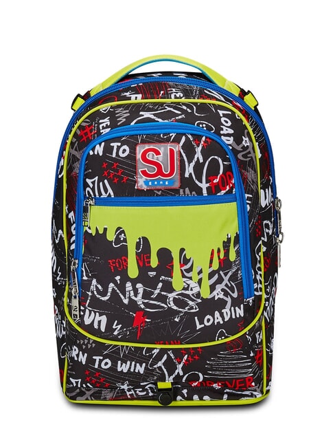 GANG BORN TO FUN BOY  Sac à dos trolley amovible, 3 roues Noir - Sacs à dos à roulettes