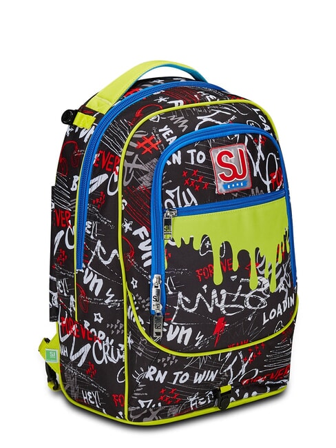 GANG BORN TO FUN BOY  Sac à dos trolley amovible, 3 roues Noir - Sacs à dos à roulettes