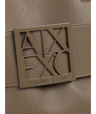 ARMANI EXCHANGE SUSIE SOFT Sac à bandoulière avec boucle taupe foncé - Sacs pour Femme - 3