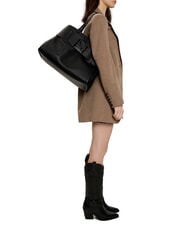 ARMANI EXCHANGE SUSIE SOFT Sac &agrave; bandouli&egrave;re avec boucle noir - Sacs pour Femme - 5