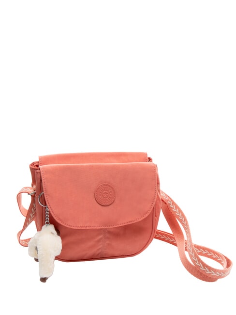 CATIA Petit sac à bandoulière avec rabat singe poilu rose vintage - Sacs pour Femme