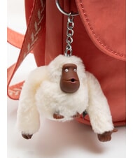 KIPLING CATIA Petit sac à bandoulière avec rabat singe poilu rose vintage - Sacs pour Femme - 4