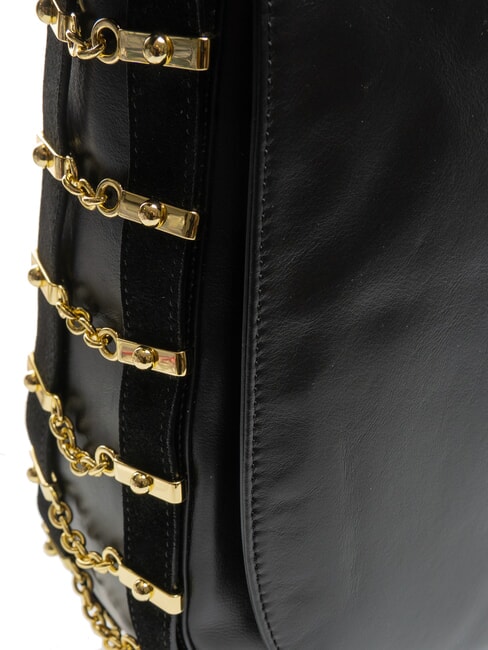 NORA Sac à bandoulière en cuir noir - Sacs pour Femme