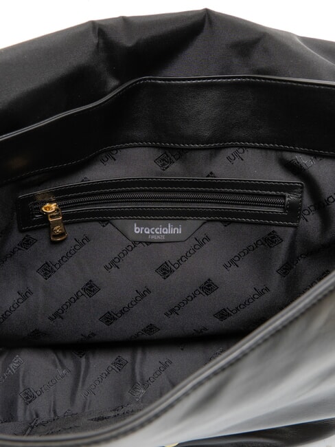 NORA Sac à bandoulière en cuir noir - Sacs pour Femme