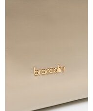 BRACCIALINI NORA Sac shopping en cuir avec boucles beige - Sacs pour Femme - 3