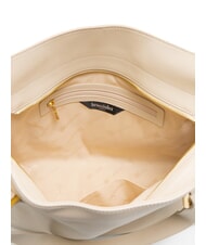 BRACCIALINI NORA Sac shopping en cuir avec boucles beige - Sacs pour Femme - 4