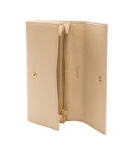 BRACCIALINI BASIC Grand portefeuille continental en cuir beige - Portefeuilles Femme - 2
