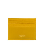 BRACCIALINI BASIC Porte-cartes en cuir avec logo en métal jaune - Portefeuilles Femme - 2