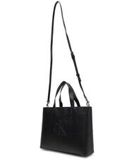 CALVIN KLEIN SCULPTED EW Sac à main avec bandoulière sur noir - Sacs pour Femme - 3