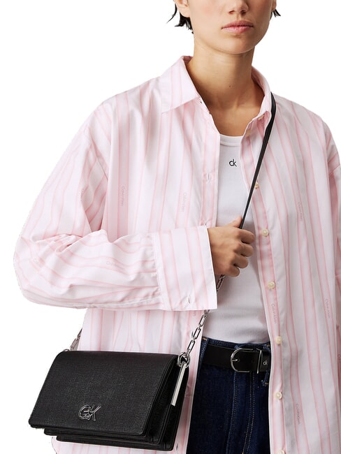 CK CHAIN Mini sac à bandoulière ck noir - Sacs pour Femme