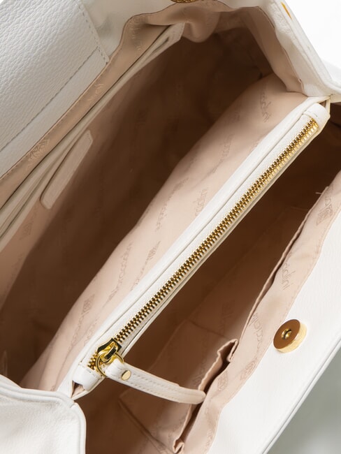 GISELLE Sac à bandoulière avec logo en métal blanc - Sacs pour Femme