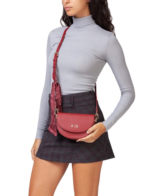 ALICE Sac à rabat et foulard rubis - Sacs pour Femme