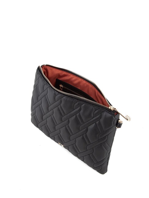 MARGARET Sac pochette à motif matelassé noir - Sacs pour Femme