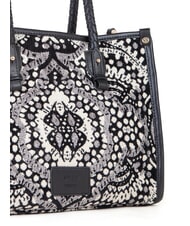 V73 AMELIA Sac shopping en tissu jacquard noir/multicolore - Sacs pour Femme - 3