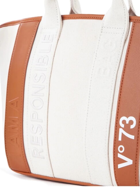 RESPONSIBILITY SUMME Sac shopping avec bandoulière naturel/cuir - Sacs pour Femme