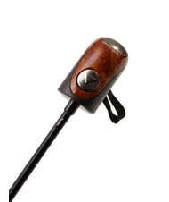 FERRÈ MINI Parapluie pliant coupe-vent cravate marron 03 - Parapluies - 4