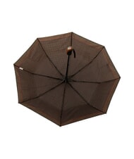 FERRÈ MINI Parapluie pliant coupe-vent cravate marron 03 - Parapluies - 5