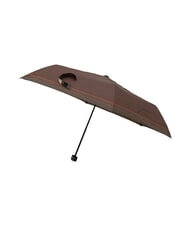 FERRÈ MINI Parapluie manuel coupe-vent cravate marron 02 - Parapluies - 4