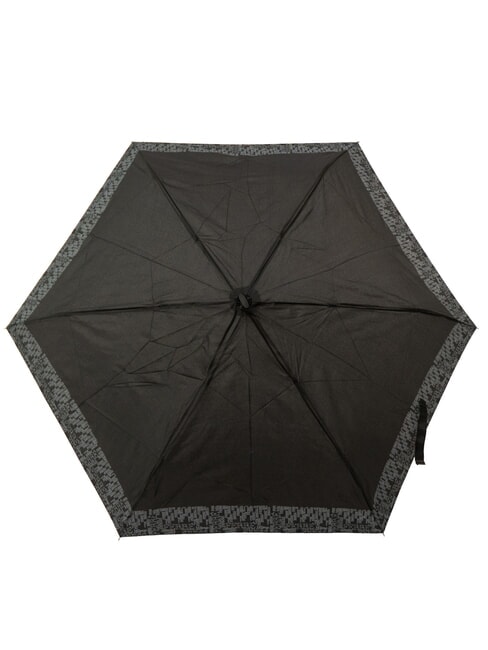 LOGO ALL OVER Mini parapluie manuel noir02 - Parapluies
