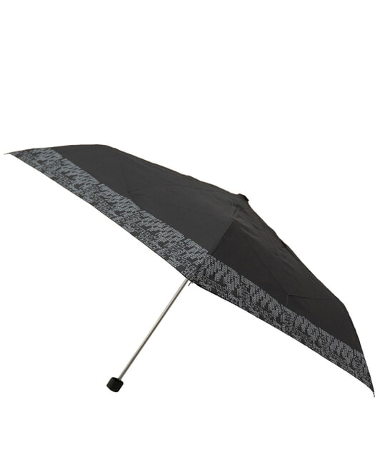 LOGO ALL OVER Mini parapluie manuel noir02 - Parapluies
