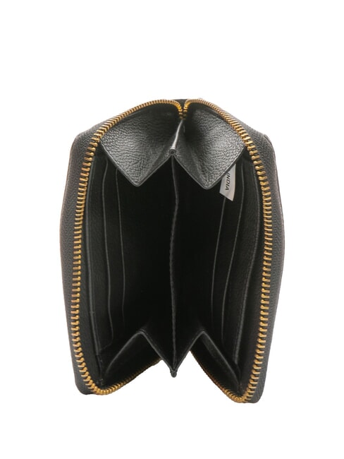 HAWAII  Petit portefeuille en cuir noir - Portefeuilles Femme