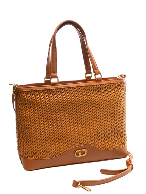 DELIA Sac de courses tissé bronzage - Sacs pour Femme