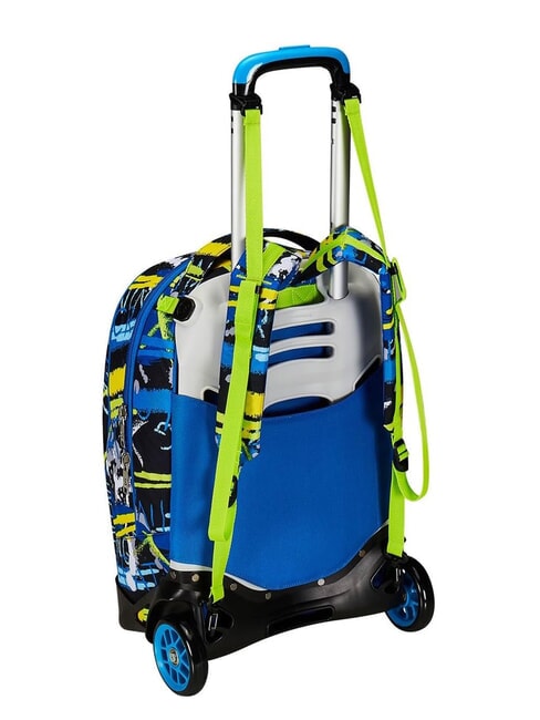 CUCCIOLI  NEW TECH Sac à dos trolley amovible, 2 roues Noir - Sacs à dos à roulettes