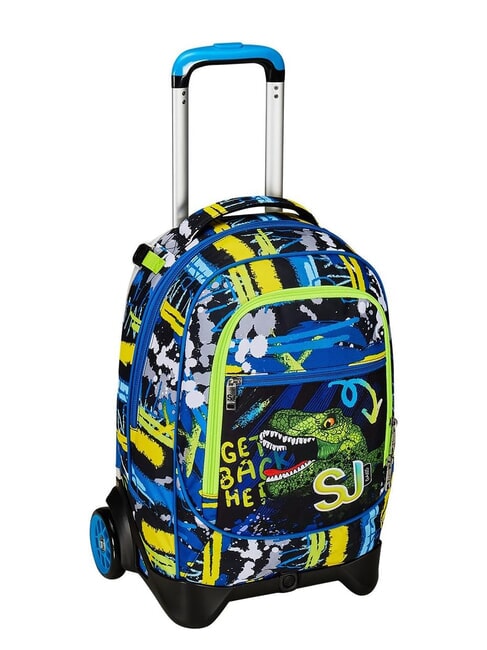 CUCCIOLI  NEW TECH Sac à dos trolley amovible, 2 roues Noir - Sacs à dos à roulettes