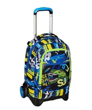 SJGANG CUCCIOLI  NEW TECH Sac à dos trolley amovible, 2 roues Noir - Sacs à dos à roulettes - 3