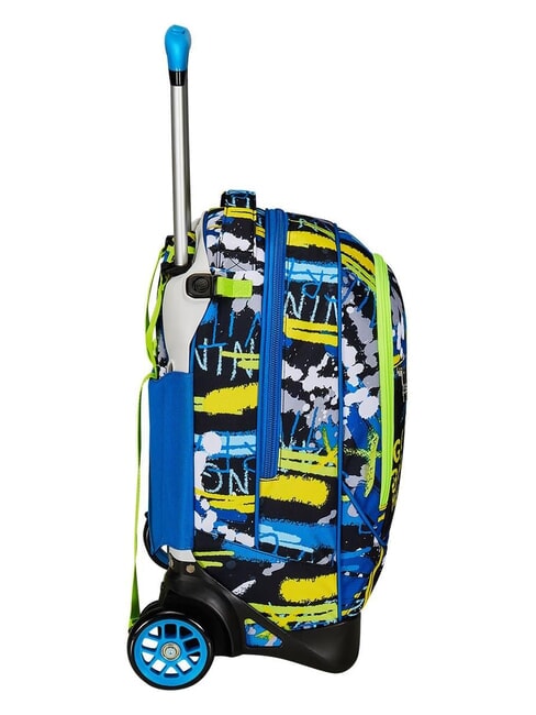 CUCCIOLI  NEW TECH Sac à dos trolley amovible, 2 roues Noir - Sacs à dos à roulettes