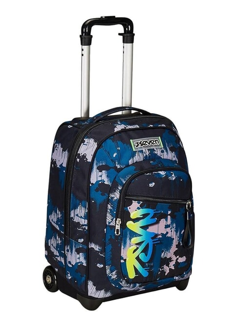 GREENSCREEN Sac &agrave; dos trolley fixe 2 roues camouflage vert - Sacs &agrave; dos &agrave; roulettes